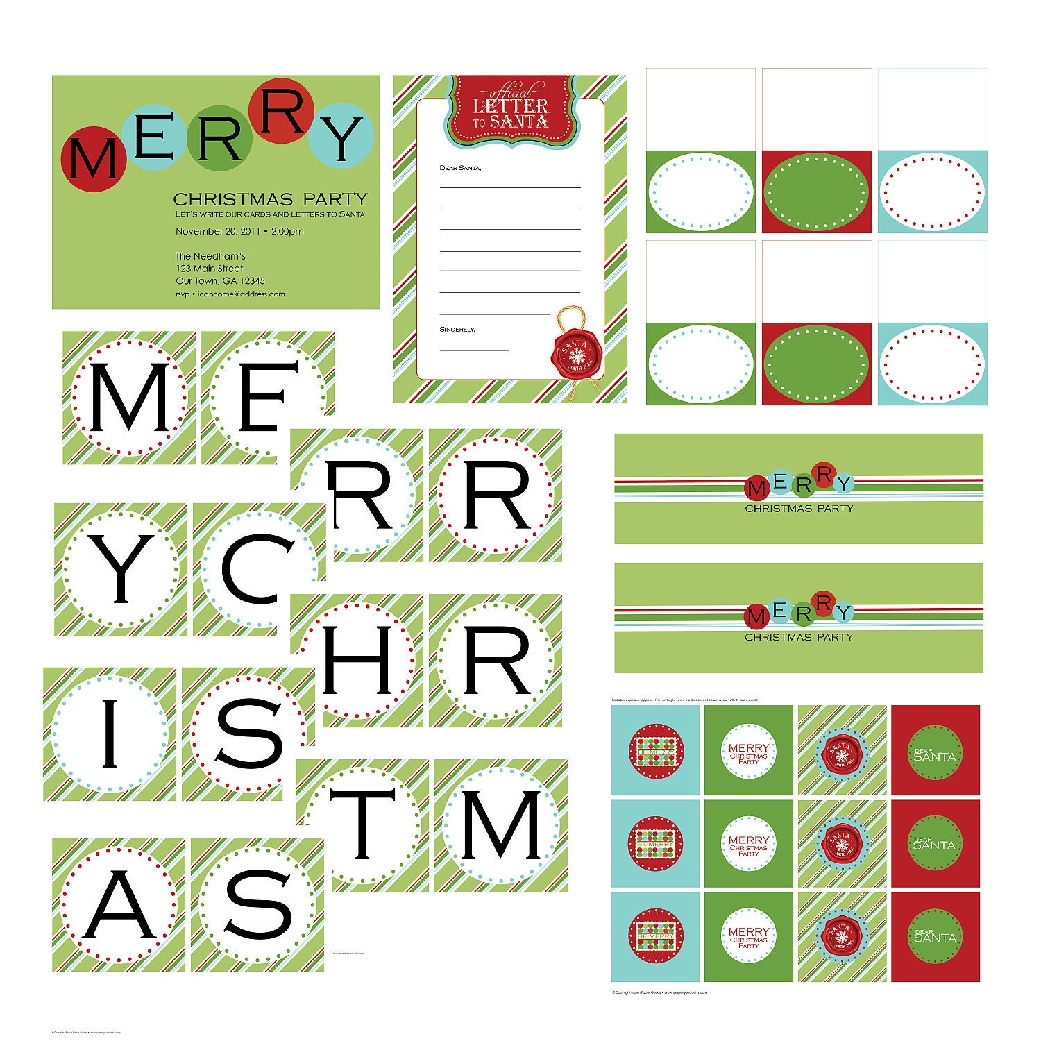 Christmas Card Writing Party Kit: A Party in a Box for 8 Delivered to Your Door