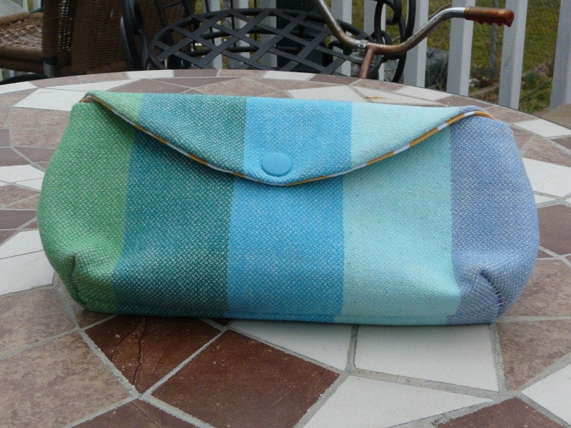 Girasol Snow Rainbow clutch - Cool blues