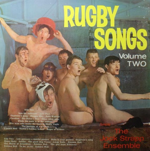 Vintage Vinyl Record, Rugby Songs Volume Two, The Jock Strapp Ensemble