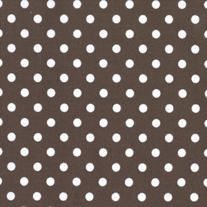 Michael Miller Dumb Dots in Chocolate Brown - 1 yard, BTY