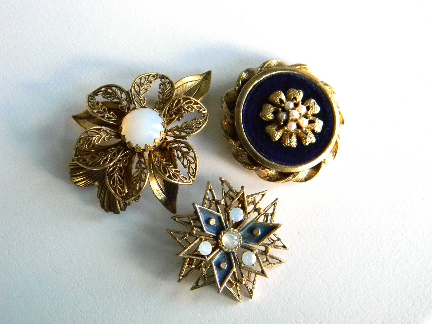 Vintage Brooch Pin Lot Set Collection