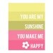 Sunshine (Girl) 8x10 art print - Free Shipping, Home Decor for Baby, Girls and Nursery