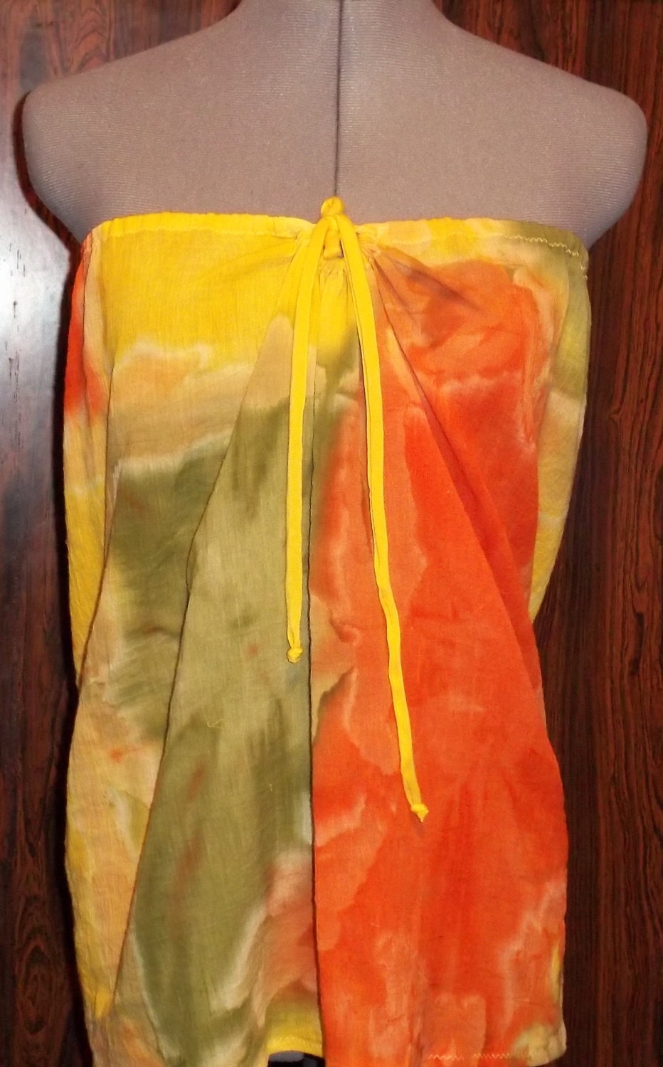 Tie dye skirt/top/beach coverup