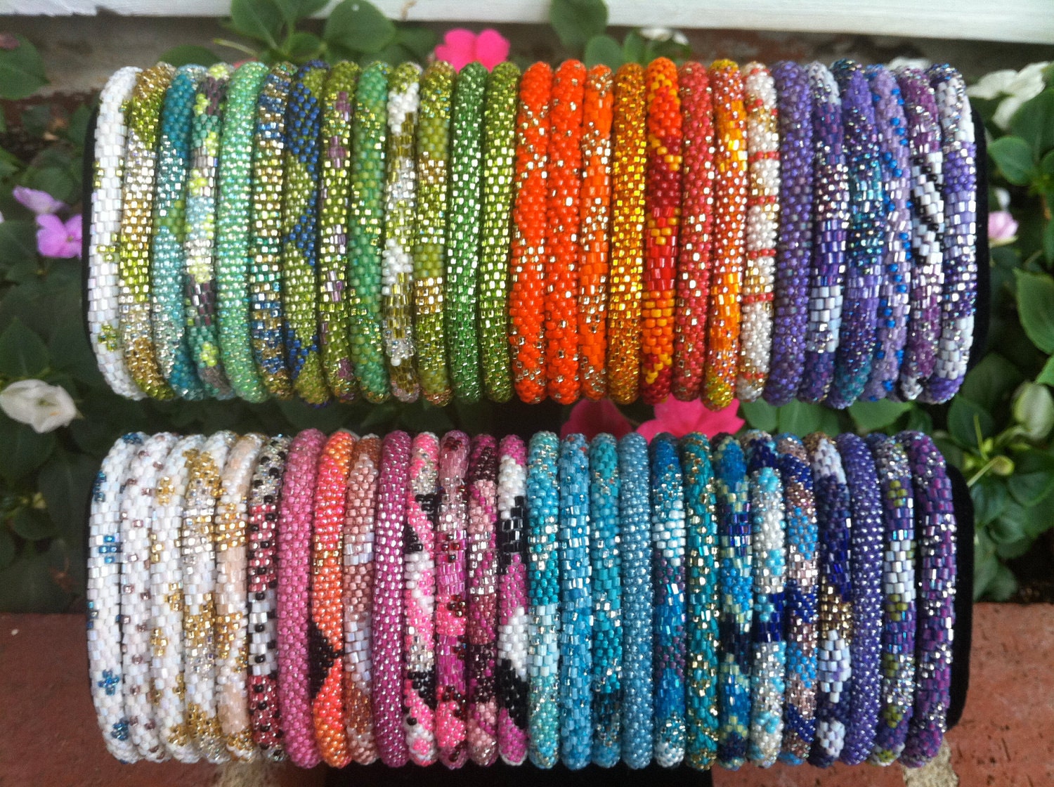 3 Lily and Laura beaded bracelets