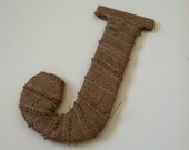 Custom Burlap ANY 10" Letter