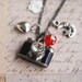 Moonlit love - Tiny camera locket necklace