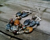 Dana Bracelet / Beaded Gemstones With Silver