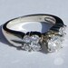 IGI Certified Natural .97 Carat Diamond Engagement Ring 14kt Solid Gold W/ IGI Laser Inscription