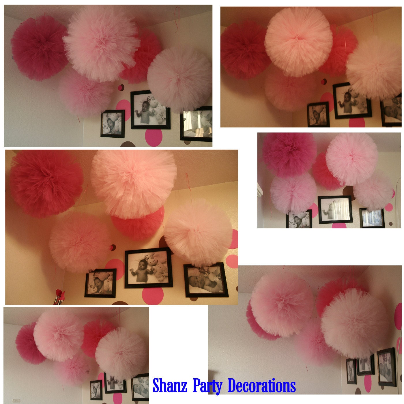 Mix Tulle poms