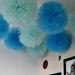 Tulle pom pom, for weddings, party decorations and centerpieces