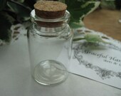 4 pieces Mini Bottle with Cork Cover - 30(D)x50(H)mm- Item Code. 305017 - Suitable for storage of perfume, Pharmacy, Poison, Medicine etc