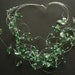 Recycled green plastic bottle chocker necklace upcycled jewelry Emerald Lightness eco friendly, sustainable