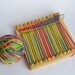 Wood weaving loom for kids crafts / fine motor wood toy