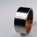 Wood and Titanium ring -- Rosewood interior and Titanium exterior with pinstripe