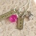Wedding date- Hand stamped necklace