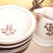 Pfaltzgraff Village Pattern Cream Pitcher and four bowl breakfast set Free Shipping