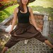 Cotton Harem Pants in Brown