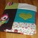 Hearts, Flowers and OWLS Baby Quilt for girls. Gorgeous bright colors, PINK, turquoise, green and brown