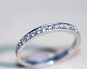 Diamond Wedding Band.Natural Diamond.Not Enhance.Enguage Band.14k White Solid Gold.High Quality affortable Price.Proporse Ring.