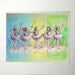 Ballet  Ballerina dancing,Nursery Art, print  Girls  Reproduction Children  blue