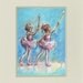 Ballet  Ballerina dancing,Nursery Art, print  Girls  Reproduction Children  blue
