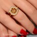 Cosmic Bliss Sphere Diamonds and 14K Gold Ring.