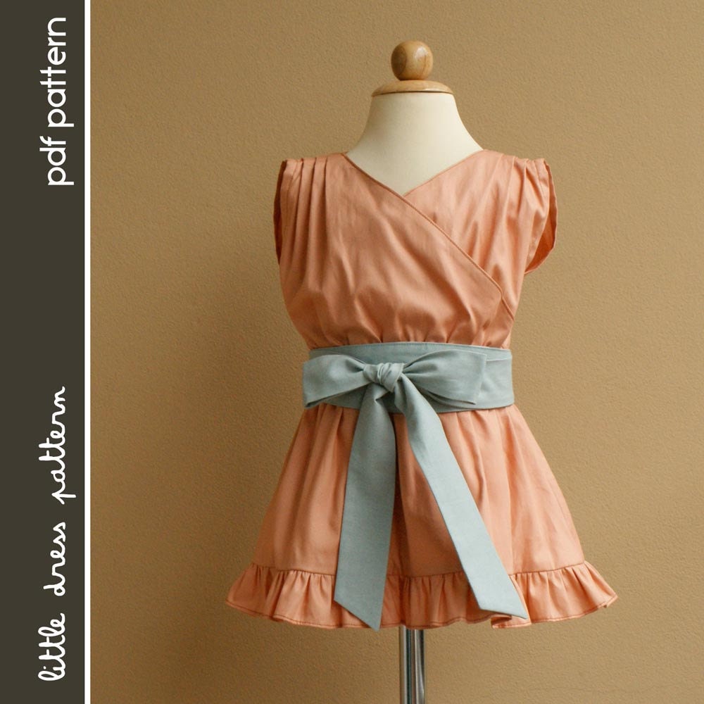 Harley Dress - PDF Pattern - Size 12 months to 8 years old and tutorial.