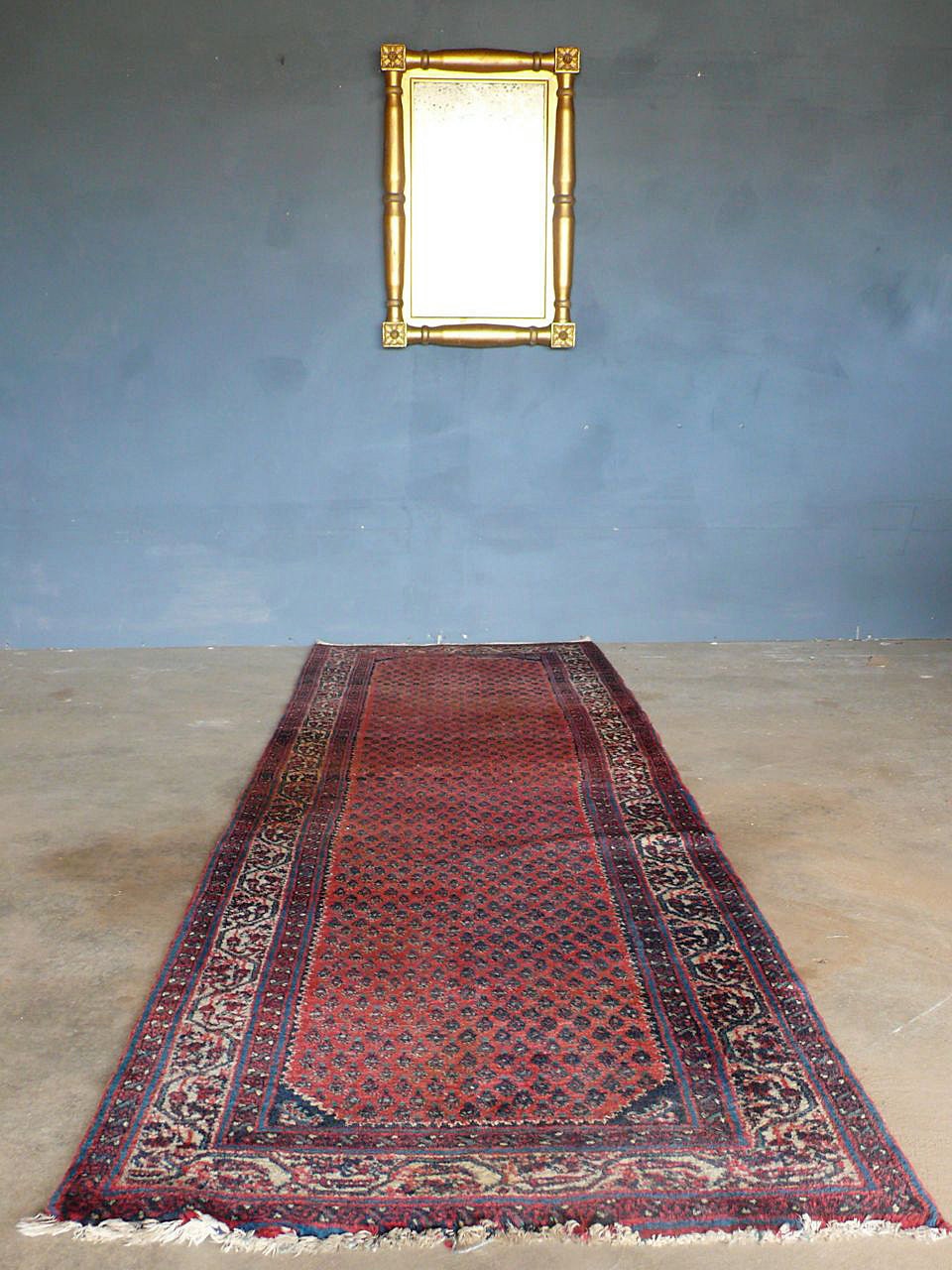 Antique Persian Lilihan Rug - Runner. c1930s.