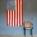 Tattered and torn vintage 48 star flag.