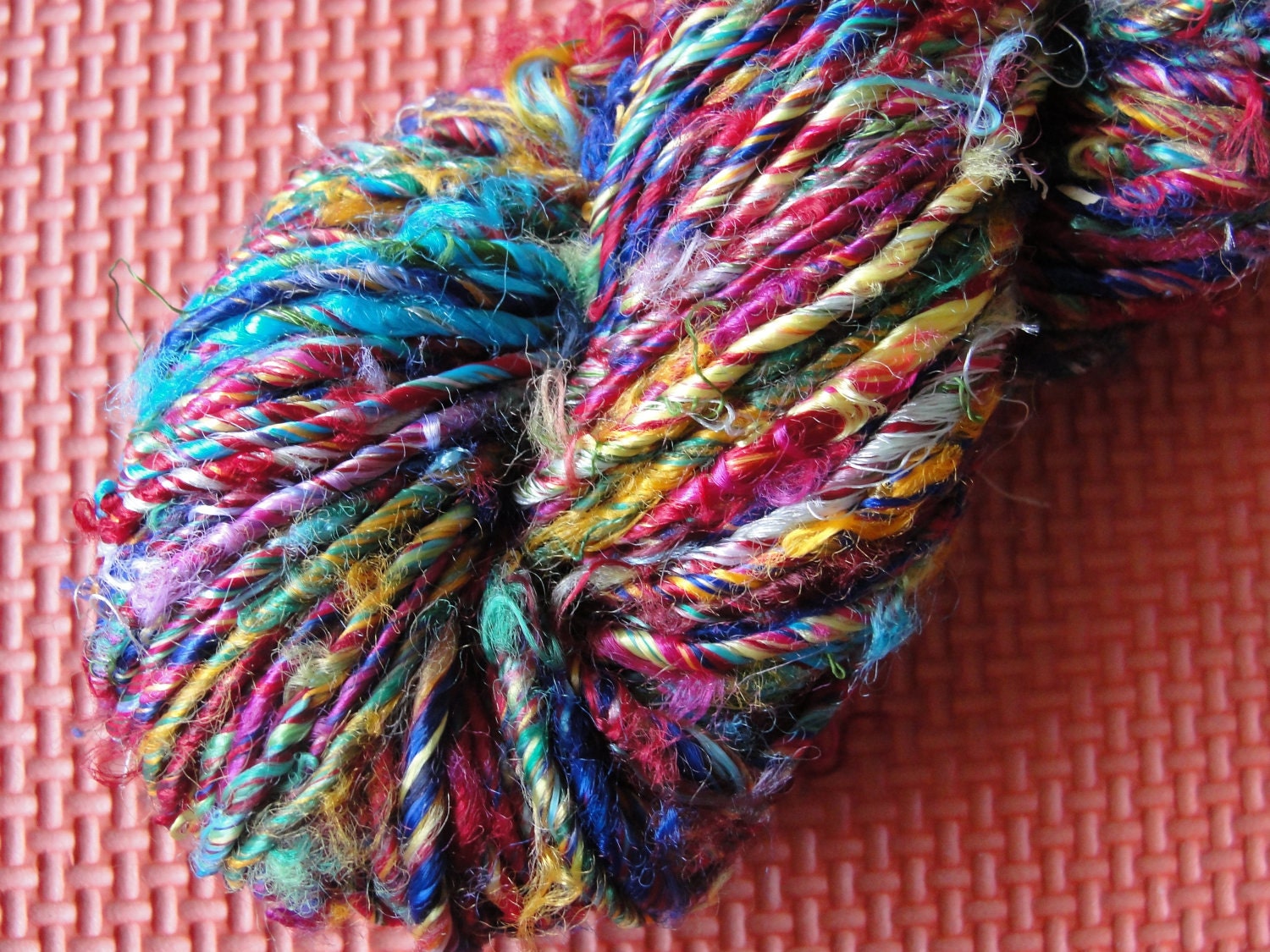 Banana silk yarn, art silk yarn, SOFT, vegan, multi
