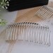 20 Pcs 40mmx75mm (20teeth) plated Silver Hair Combs