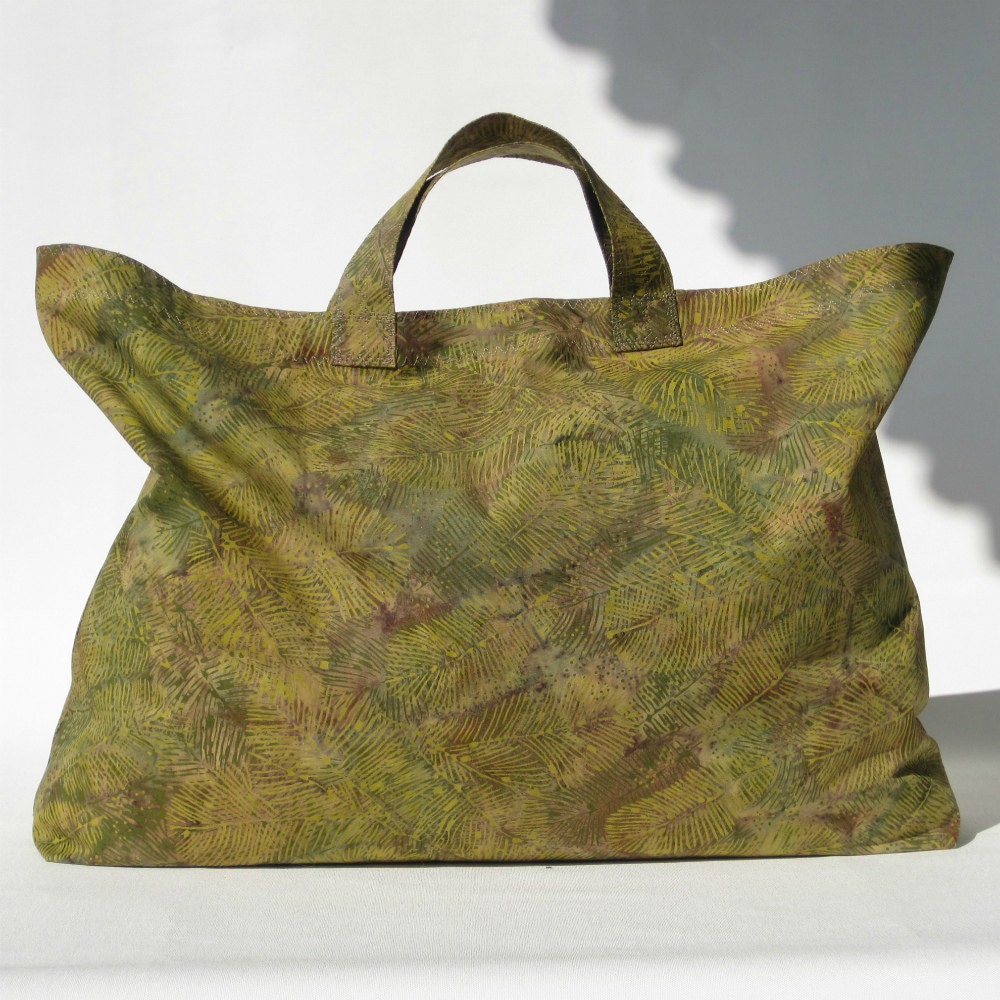 Olive green grocery marketing SHOPPING BAG