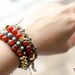TINNLILY Latte Silk Beaded Braided Bracelet