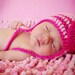 Newborn baby girl hat infant girl photography prop photo prop crochet knit girl beanie hat pink dark pink heart hat