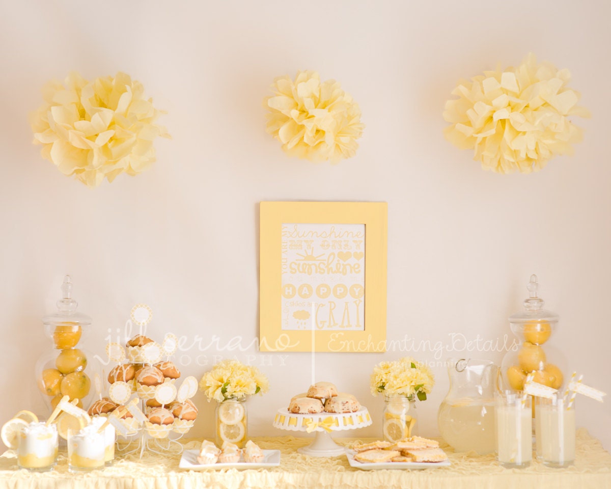 PRINTABLE "Hello, Sunshine" Baby Shower, Bridal Shower, Birthday Party Kit , As Seen on Amy Atlas Il_570xn