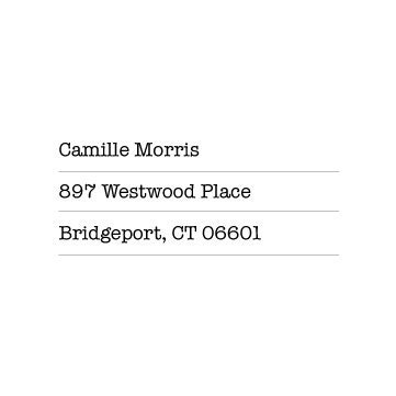 Return Address Stamp : WORDSWORTH