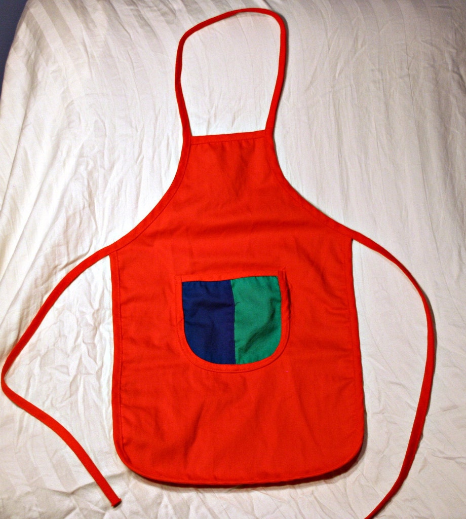 Cute Child Apron - Geometric Bright Colors