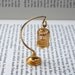 Miniature Brass Bird Cage - Dollhouse Decor - Gold Tone BirdCage
