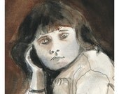 Dreamy Girl in Sepia Limited Edition Print - 8 x 10