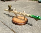 Native American Style Flute made from poplar and maple  key Bb "Azatasm's floating island"