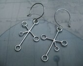 Southern Cross Constellation Filigree Earrings Sterling Silver
