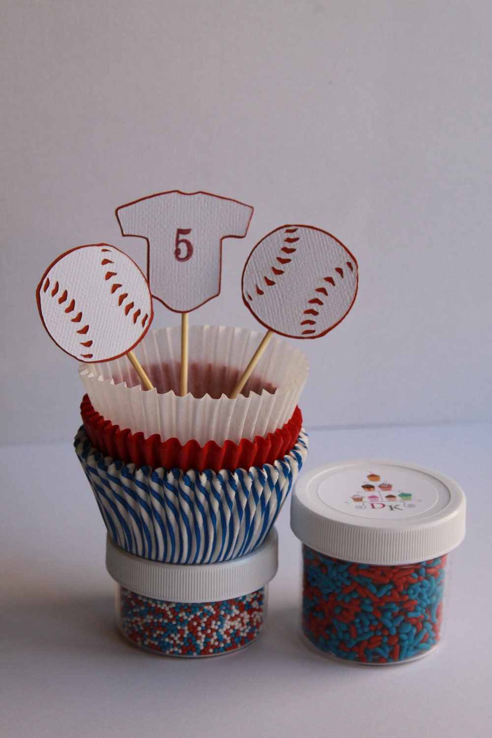 12 Baseball & Jersey Cupcake Toppers Il_170x135