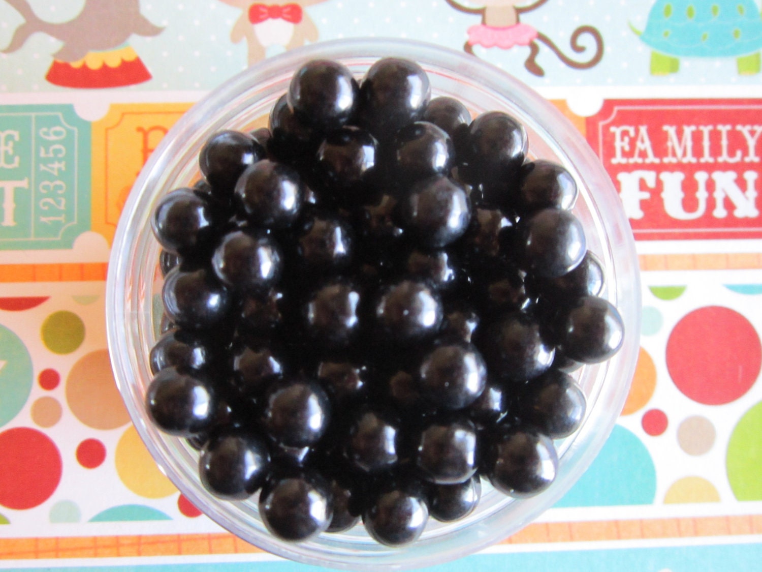2oz Black Candy Bead Sugar Pearl Cake Cupcake Decorations Il_570xn