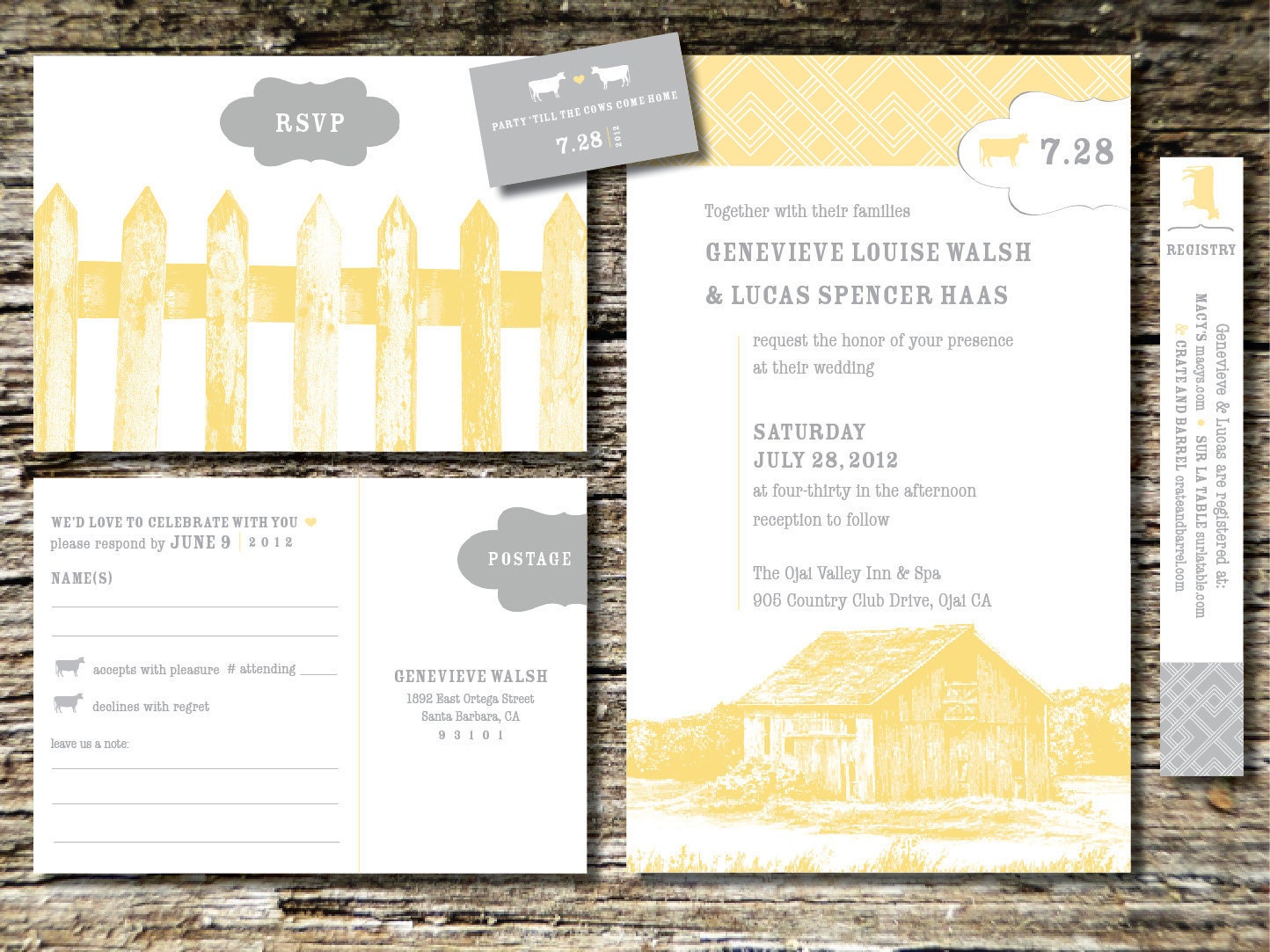 Barn Wedding Invitations
