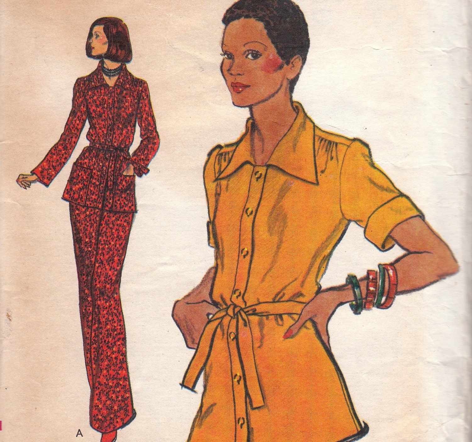 Vintage Blouse & Pants Pattern Vogue 8901 Size 12