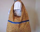 Hobo Bag, tote, messenger bag, laptop bag, purse, brown, flowers
