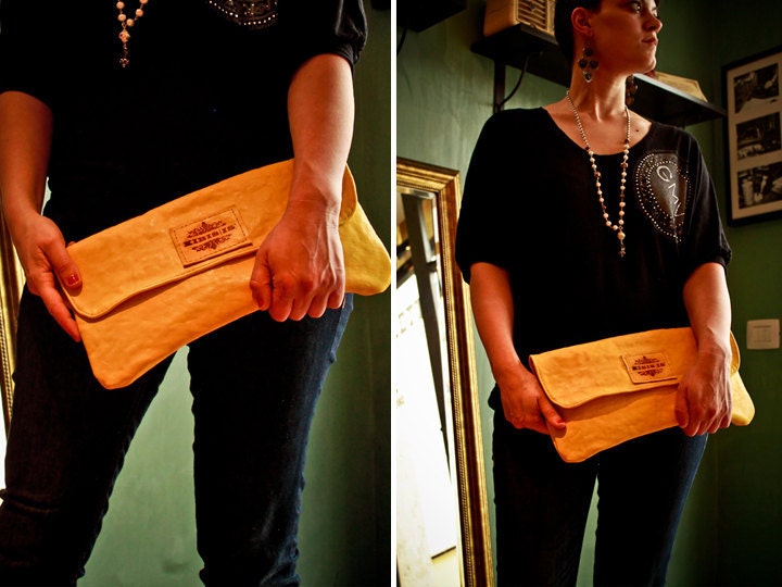 VALENTINA (M) VINTAGE calf leather pochette - hand made in Italy bags - free shipping  - Italian high quality leather