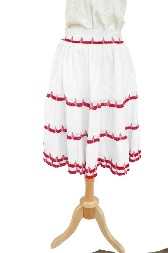 Vintage 60s gypsy boho skirt size small