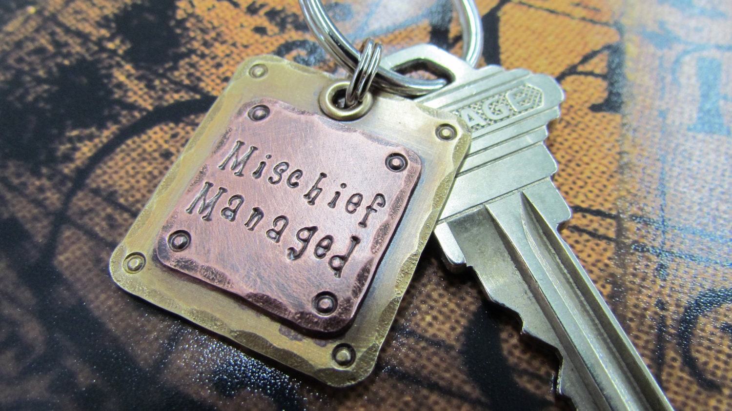 Harry Potter Inspired Keychain - Mischief Managed