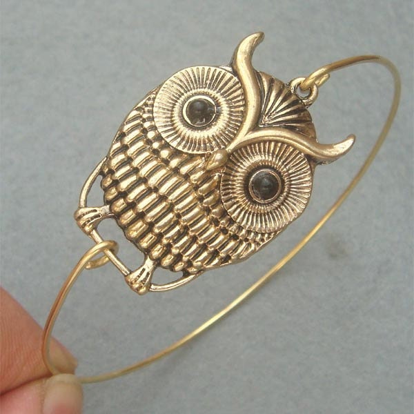 Owl Bangle Bracelet Style 3